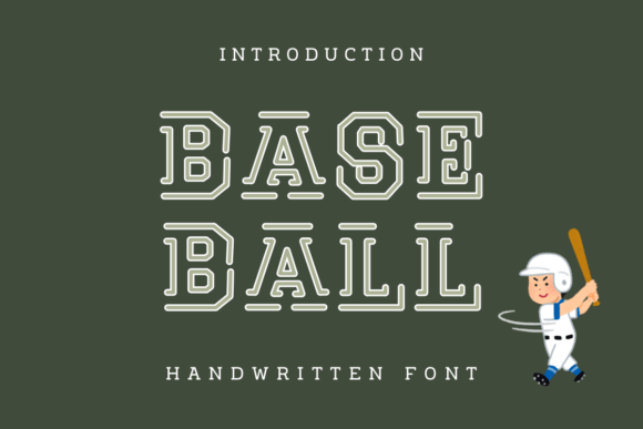 Base Ball: A Handwritten Font for Creative Marketing