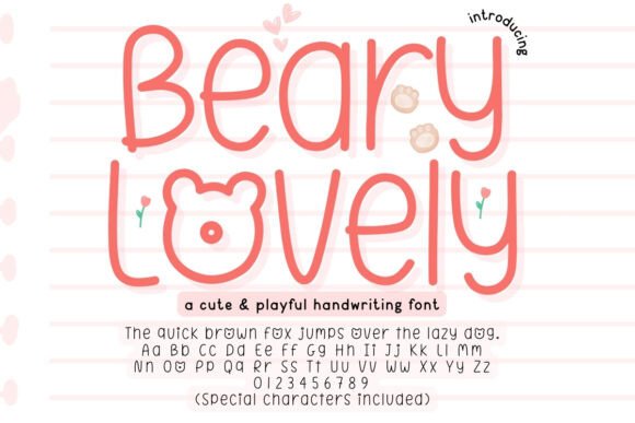 Beary Lovely: A Cute Font for Creative Projects