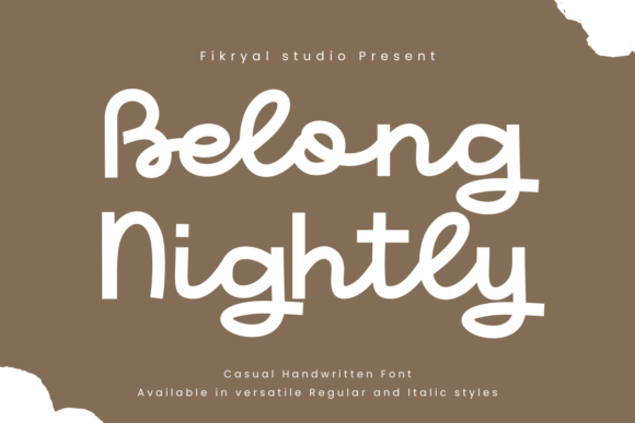 Belong Nightly Font Review