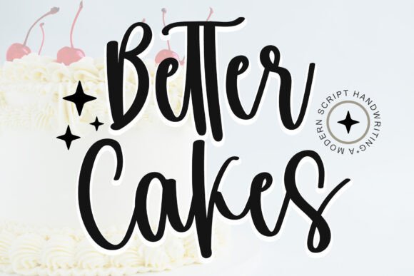 Better Cakes Font: Elegant Script for Branding
