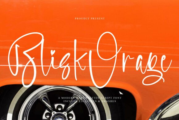 Blisk Orage: A Cheerful Script Font