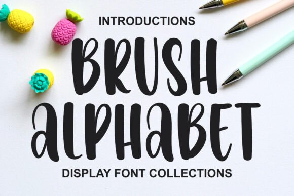 Brush Alphabet Font for Creative Projects