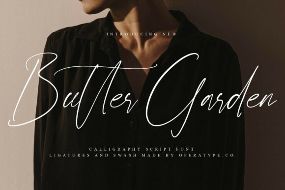 Butter Garden Font for Elegant Designs