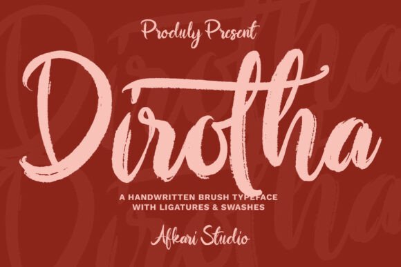Dirotha: A Bold, Organic Font for Campaigns