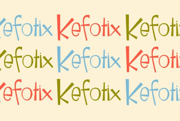 Kefotix: A Playful Script Font