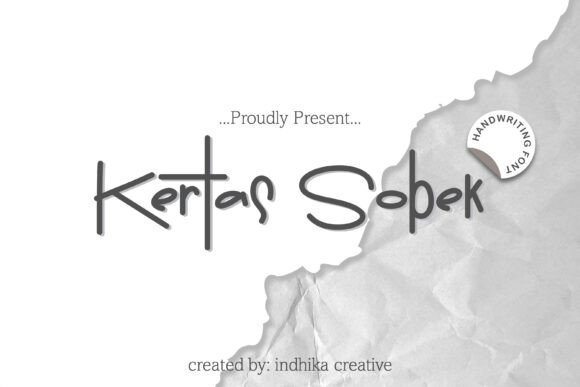 Kertas Sobek Font for Business