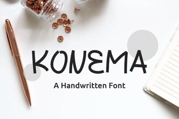Konema: A Handwritten Font for Real Design