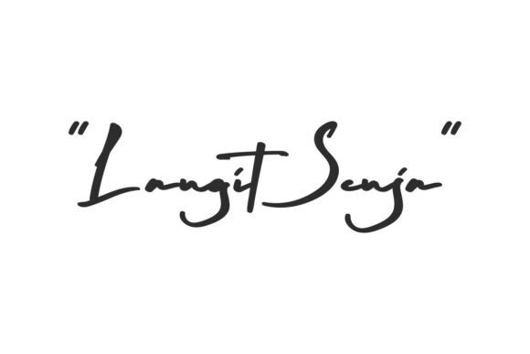 Langit Senja Font for Web Design