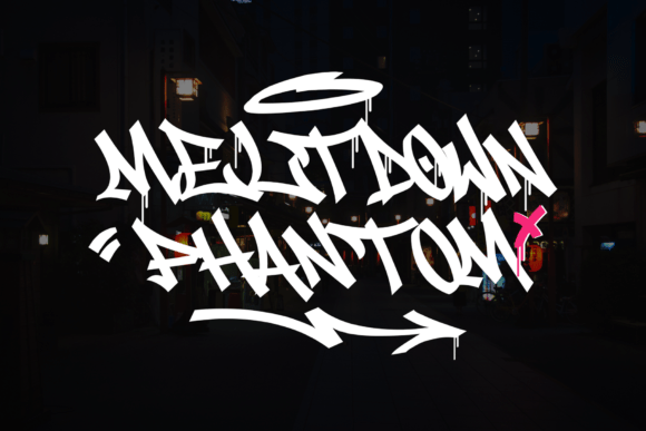 Meltdown Phantom: A Bold Script for Urban Branding