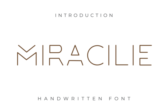 Miracilie: A Handwritten Font for Creative Projects