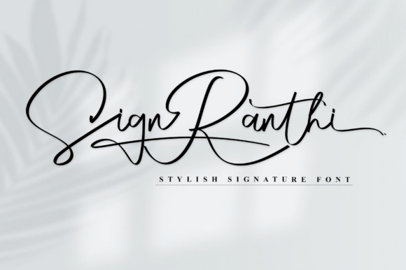 Sign Ranthi: A Handwritten Font for Elegant Design