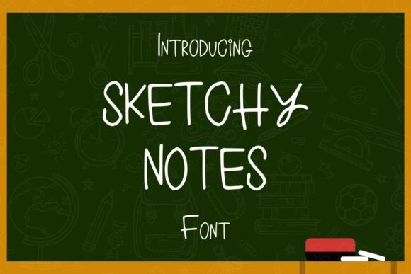 Sketchy Notes Font for Creative Projects