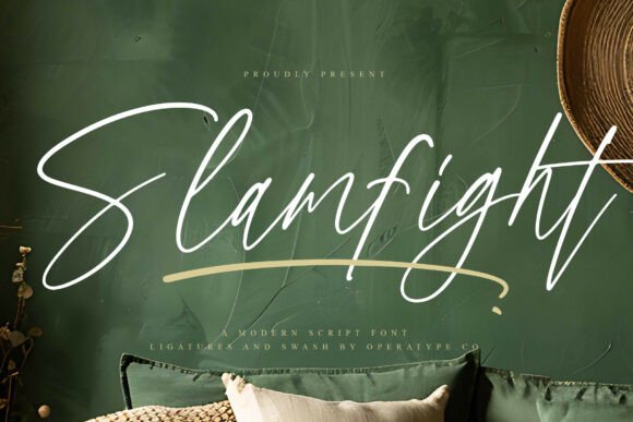 Slamfight: Elegant Script Font for Designers