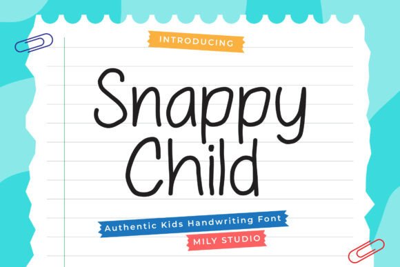 Snappychild Regular: A Handwritten Font for Creative Projects