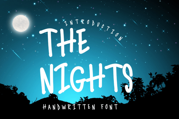 The Nights Font: Handwritten Elegance for Digital Marketing