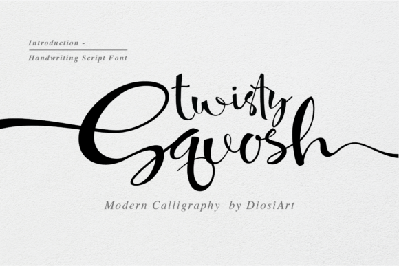 Twisty Squosh Font for Web Design