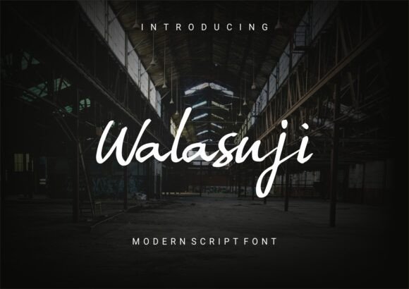 Walasuji: A Handwritten Font with Character