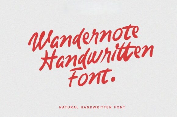 Wandernote Handwritten Font