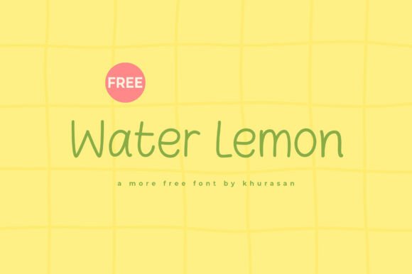 Water Lemon Font for Creative Projects
